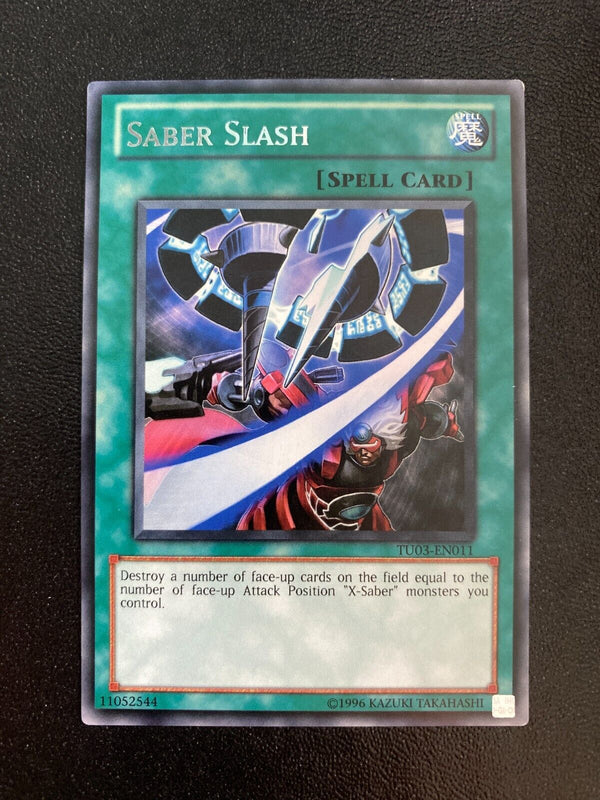 Yugioh Saber Slash TU03-EN011 Rare Unlimited Edition VLP