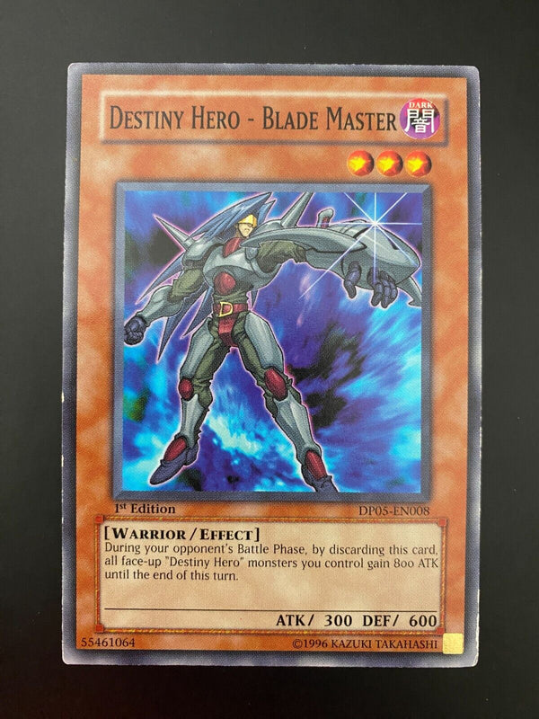 Yugioh Destiny Hero - Blade Master DP05-EN008 Common 1st Edition LP