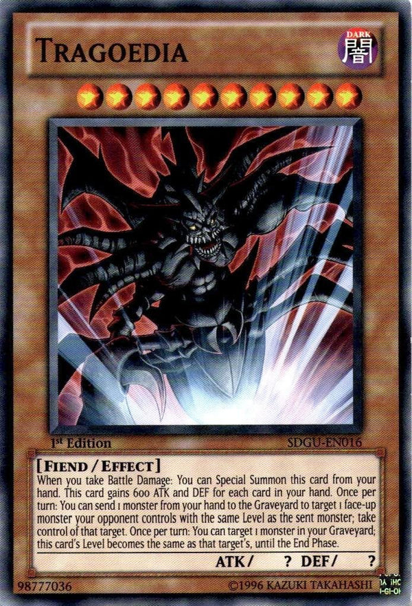 Yugioh Tragoedia SDGU-EN016 Common 1st Edition VLP/NM