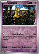 Pokemon Girafarig 083/167 Twilight Masquerade Reverse Holo NM