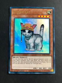 Yugioh Rescue Cat RA02-EN001 Ultra Rare 1st Edition NM