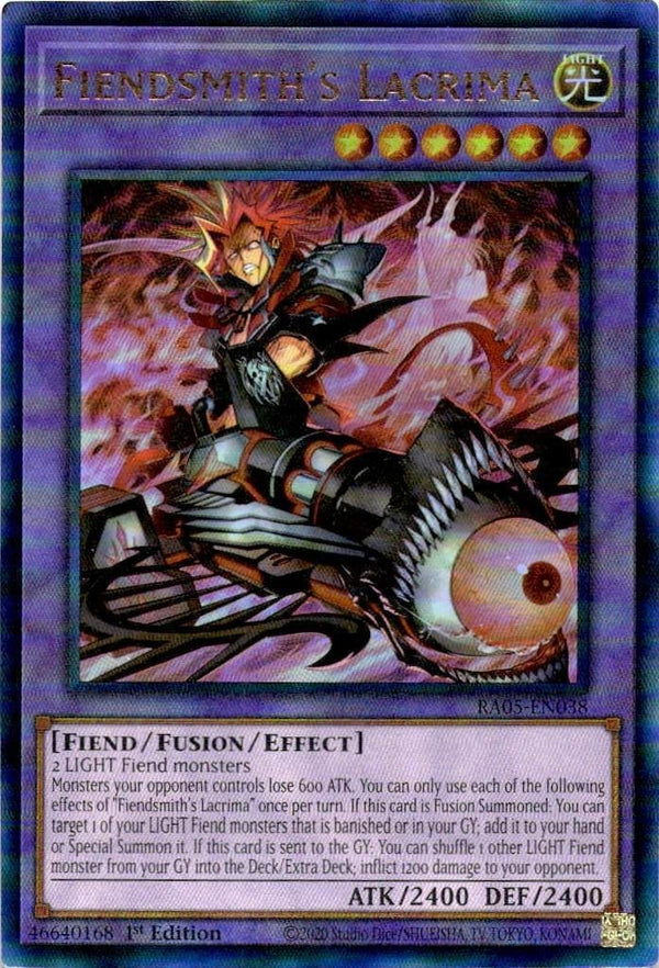 Yugioh Fiendsmith's Lacrima RA05-EN038 NA Print Ultimate Rare 1st Edition NM