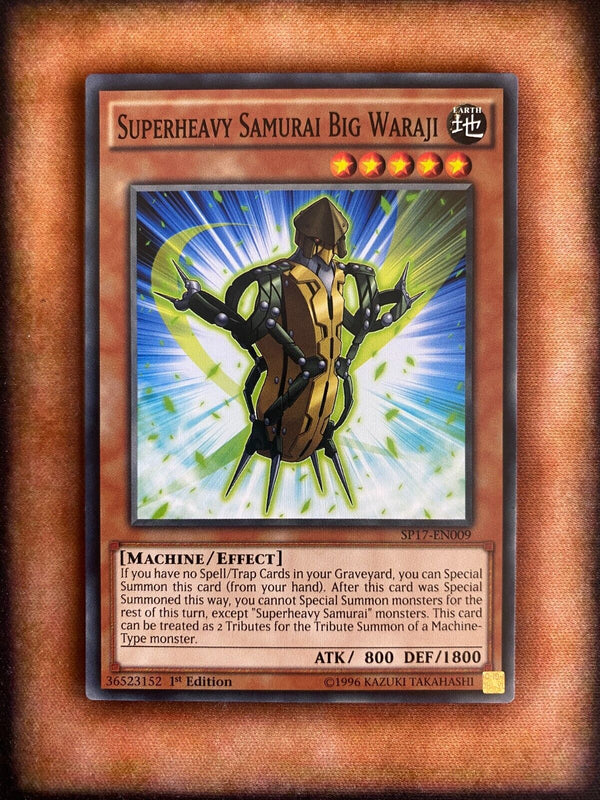 Yugioh Superheavy Samurai Big Waraji SP17-EN009 Common 1st Edition NM/MINT