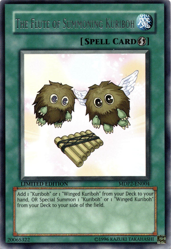 Yugioh The Flute Of Summoning Kuriboh MDP2-EN004 Rare Limited Edition NM