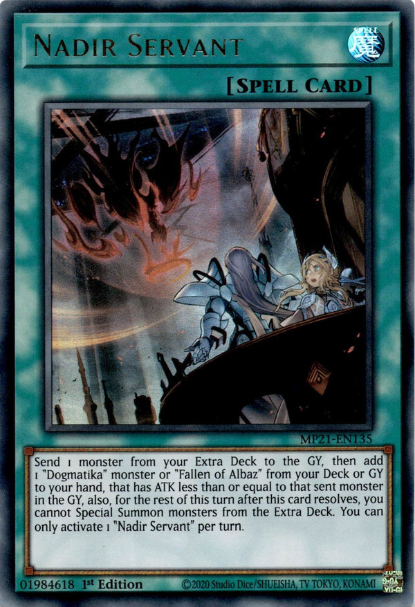 Yugioh Nadir Servant MP21-EN135 Ultra Rare 1st Edition VLP/NM