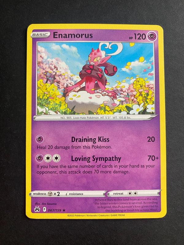 Pokemon Enamorus 067/159 Crown Zenith Rare Non Holo NM