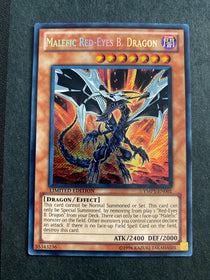 Yugioh Malefic Red-Eyes B. Dragon YMP1-EN001 Secret Rare Limited Edition LP