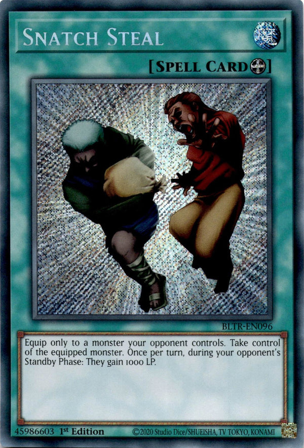 Yugioh Snatch Steal BLTR-EN096 Secret Rare 1st Edition NM