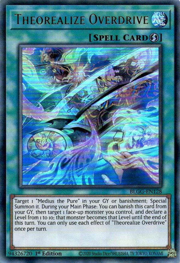 Yugioh Theorealize Overdrive BLGG-EN128 Ultra Rare 1st Edition NM