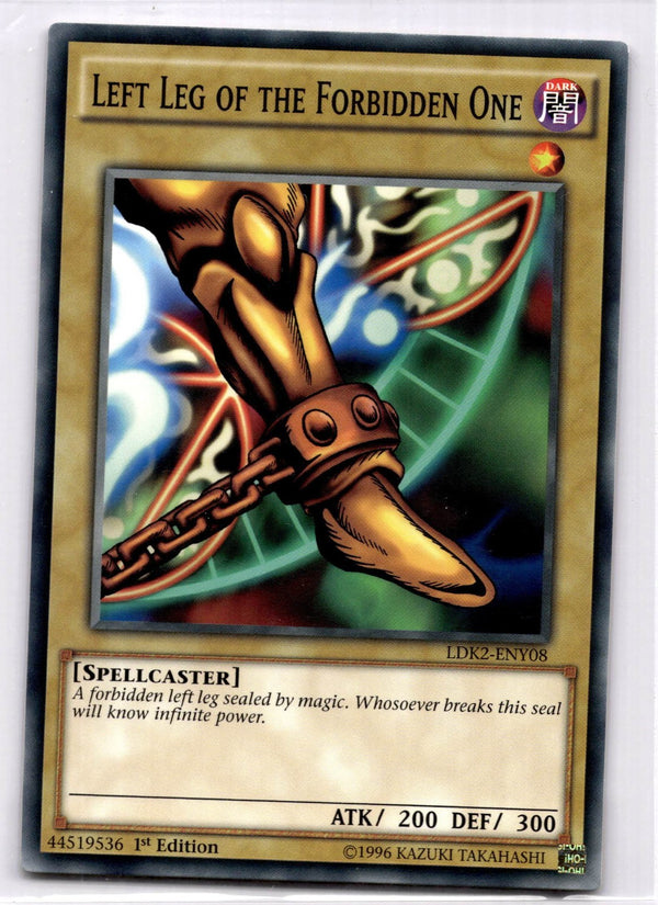 Yugioh Left Leg of the Forbidden One LDK2-ENY08 Common 1st Edition NM