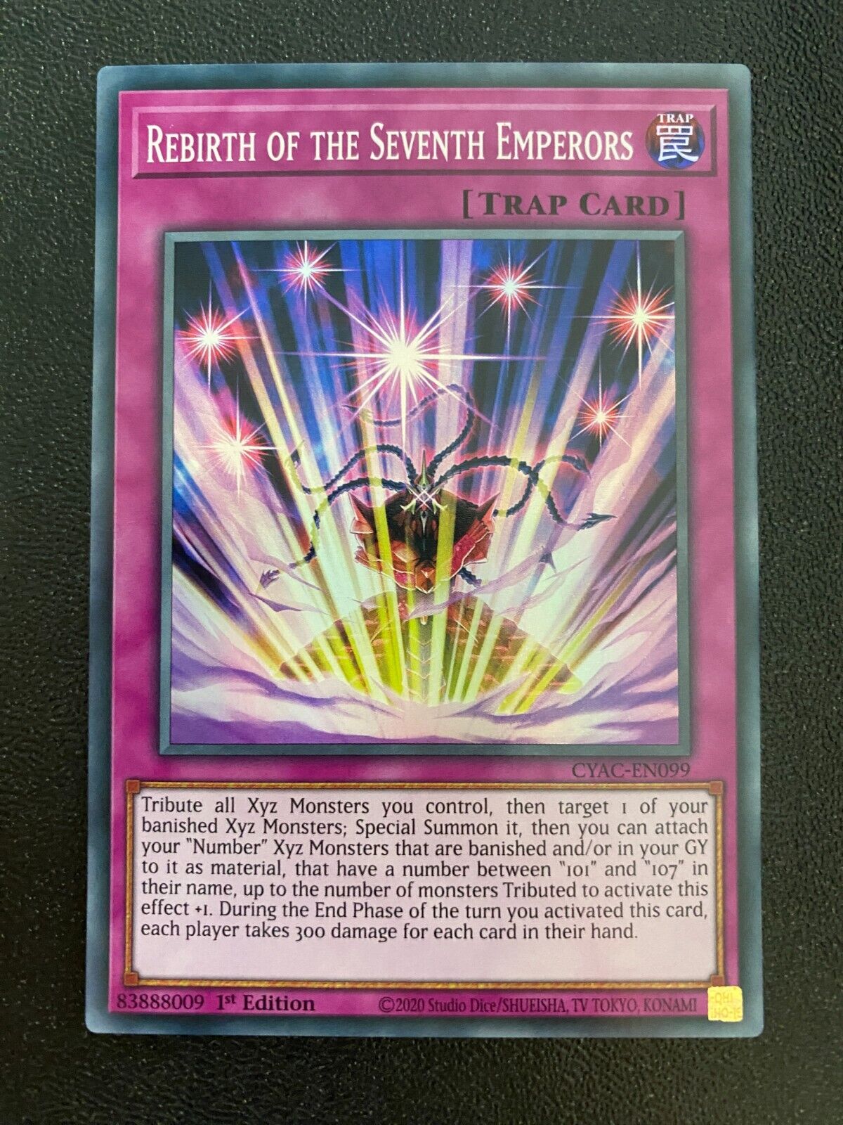 Yugioh Rebirth of the Seventh Emperors CYAC-EN099 Super Rare 1st Edition NM/MINT