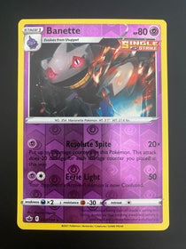 Pokemon Banette 063/198 Chilling Reign Reverse Holo MINT