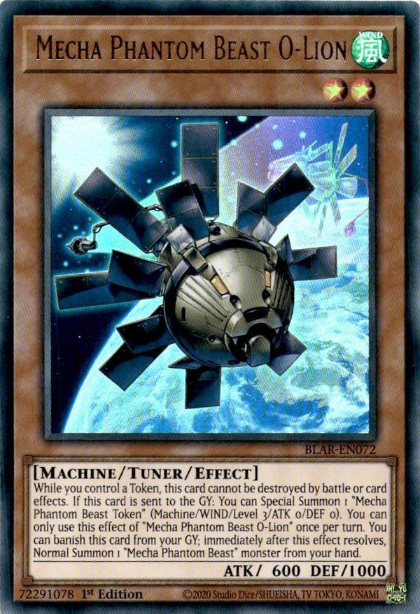 Yugioh Mecha Phantom Beast O-Lion BLAR-EN072 Ultra Rare 1st Edition VLP/NM