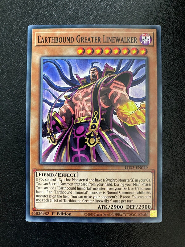 Yugioh Earthbound Greater Linewalker LDS3-EN049 Common 1st Edition NM