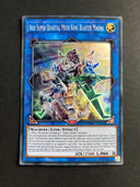 Yugioh Neo Super Quantal Mech King Blaster Magna DANE-EN046 Super Rare 1st Ed LP