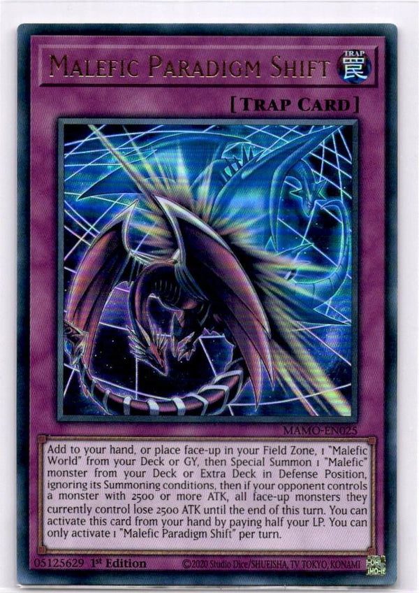 Yugioh Malefic Paradigm Shift MAMO-EN025 Ultra Rare 1st Edition NM