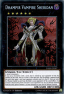 Yugioh Dhampir Vampire Sheridan DASA-EN007 Secret Rare 1st Edition HP/MP