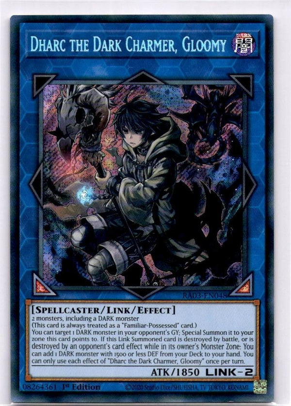 Yugioh Dharc the Dark Charmer, Gloomy RA03-EN048 Secret Rare 1st Edition NM