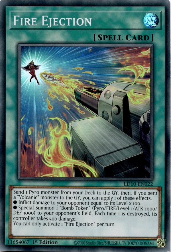 Yugioh Fire Ejection LD10-EN022 Super Rare 1st Edition VLP/NM