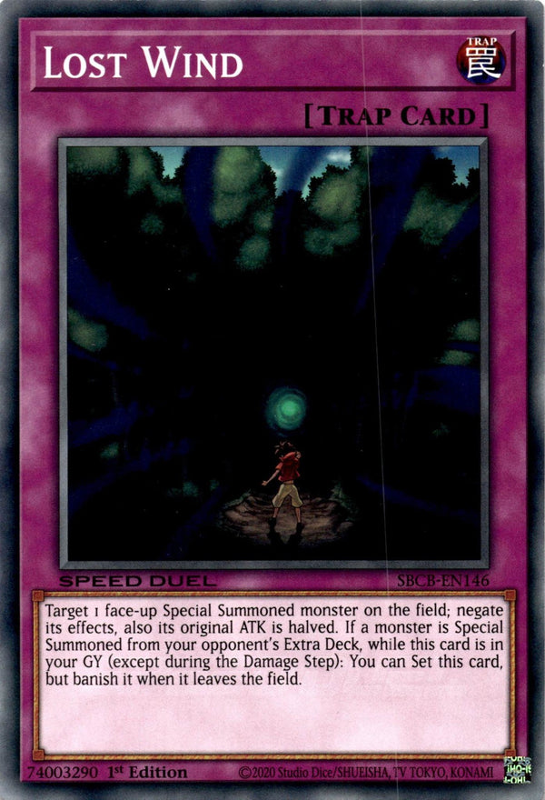 Yugioh Lost Wind SBCB-EN146 Speed Duel Common 1st Edition NM