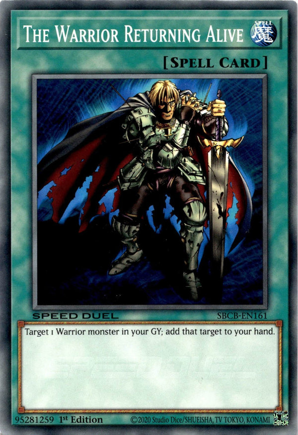 Yugioh The Warrior Returning Alive SBCB-EN161 Speed Duel Common 1st Edition NM