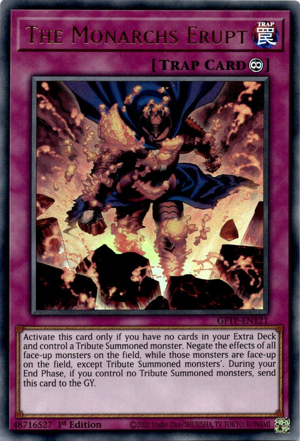 Yugioh The Monarchs Erupt GFTP-EN121 Ultra Rare 1st Edition LP