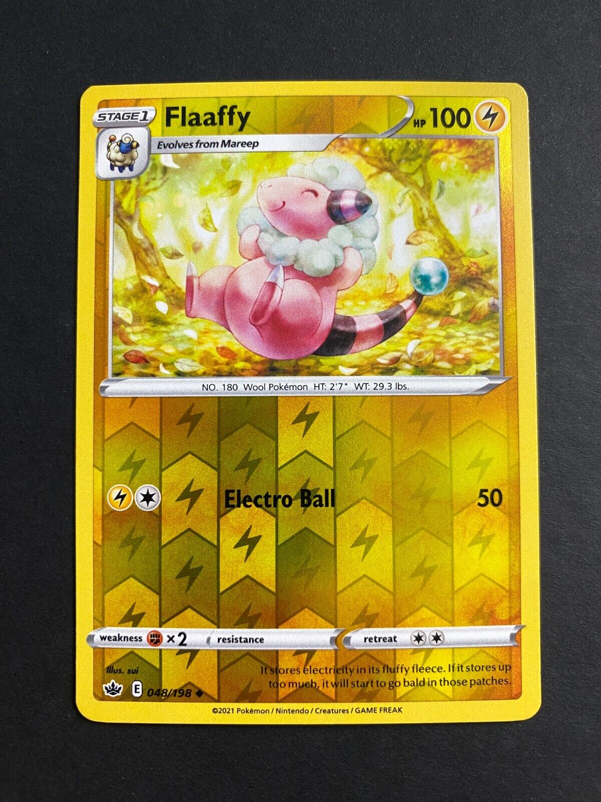 Pokemon Flaaffy 048/198 Chilling Reign Reverse Holo NM