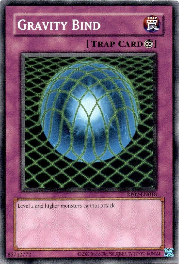 Yugioh Gravity Bind RP02-EN018 Common Unlimited Edition VLP/NM