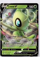Pokemon Celebi V 001/202 Sword Shield Base Full Art Holo NM