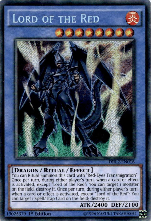 Yugioh Lord of the Red DRL2-EN016 Secret Rare 1st Edition VLP/NM