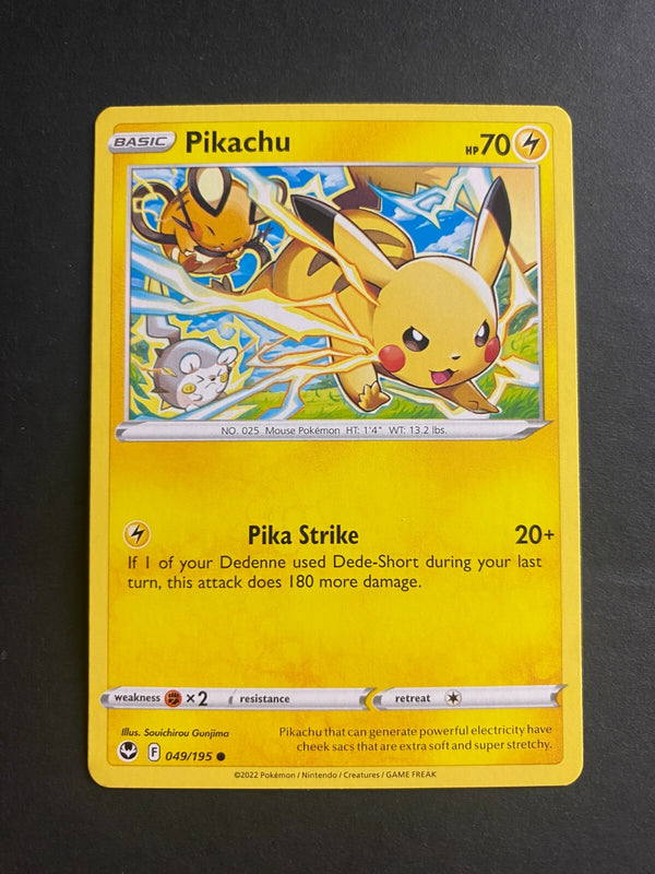Pokemon Pikachu 049/195 Silver Tempest Non Holo NM