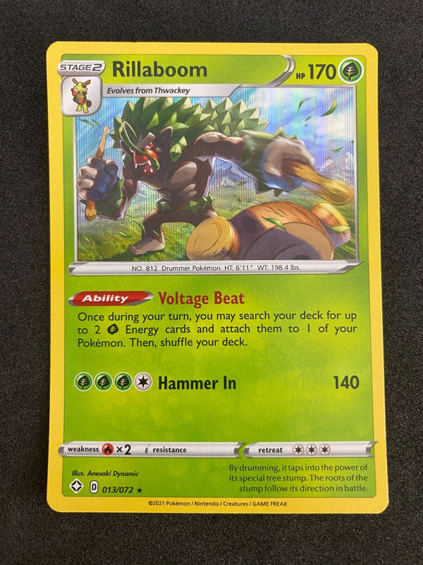 Pokemon Rillaboom 013/072 Shining Fates Holo NM-MINT