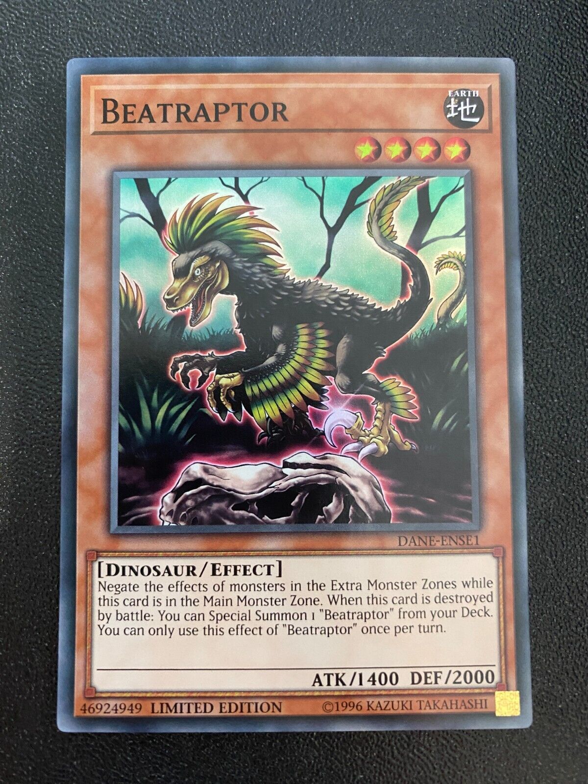 Yugioh Beatraptor DANE-ENSE1 Super Rare Limited Edition NM/MINT