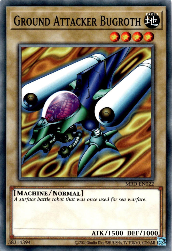 Yugioh Ground Attacker Bugroth MRD-EN022 Common Unlimited Edition NM