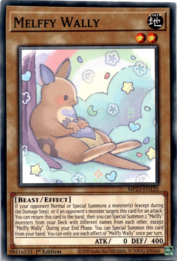 Yugioh Melffy Wally MP23-EN125 Common 1st Edition NM
