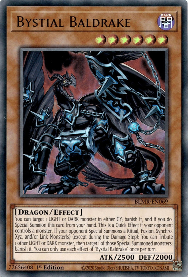 Yugioh Bystial Baldrake BLMR-EN069 Ultra Rare 1st Edition NM