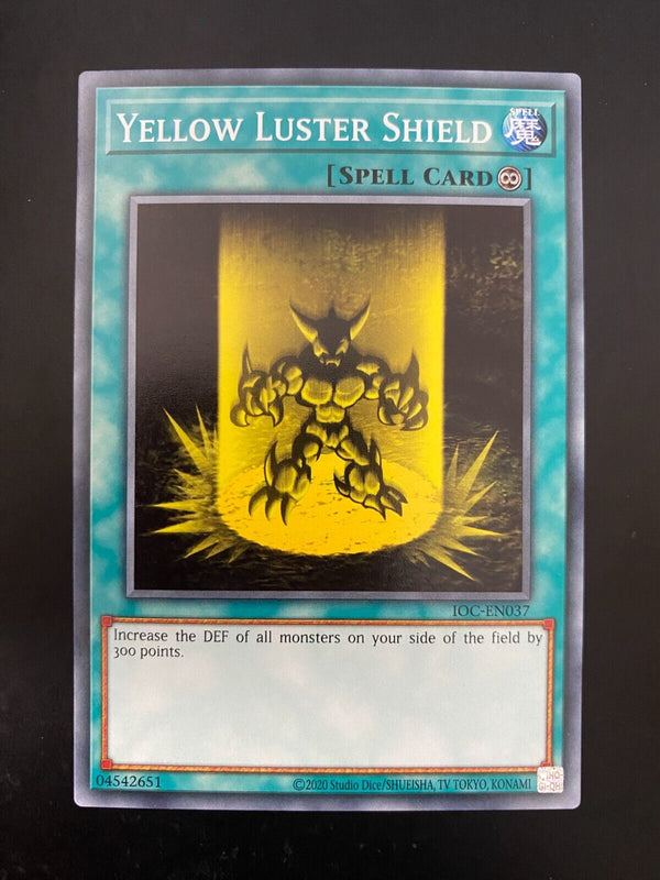 Yugioh Yellow Luster Shield IOC-EN037 Common Unlimited Edition NM/MINT