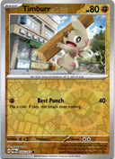 Pokemon Timburr 103/167 Twilight Masquerade Reverse Holo NM