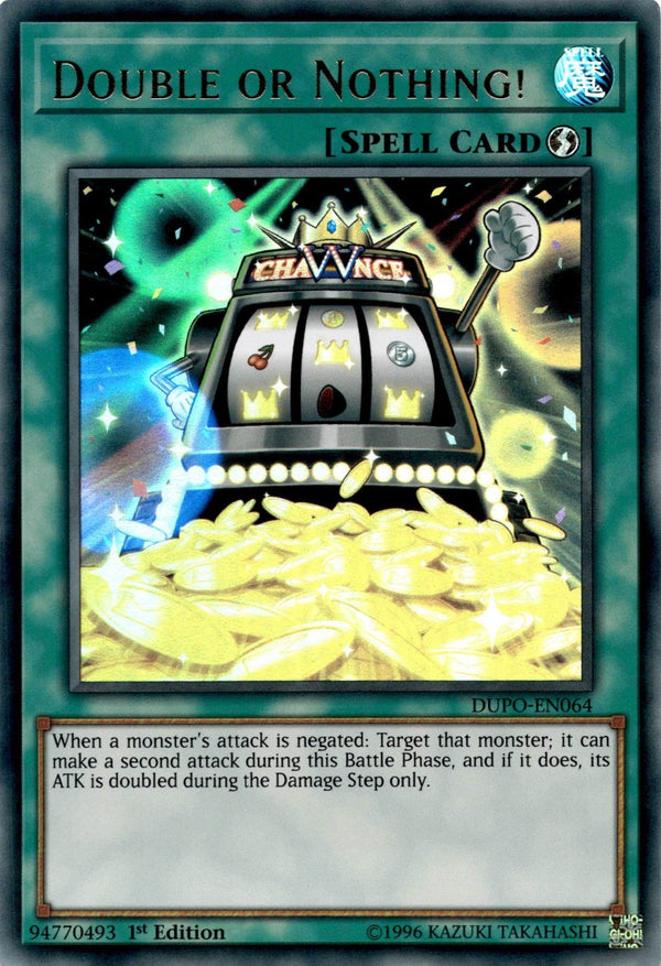 Yugioh Double or Nothing! DUPO-EN064 Ultra Rare 1st Edition VLP/NM