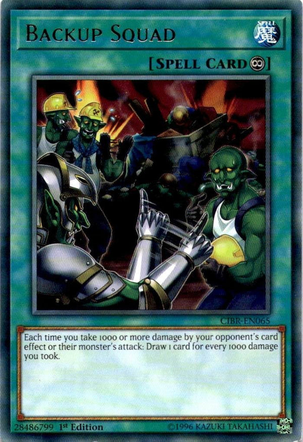 Yugioh Backup Squad CIBR-EN065 Rare 1st Edition LP
