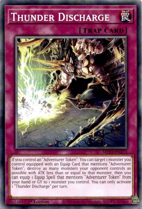 Yugioh Thunder Discharge MP23-EN272 Common 1st Edition NM