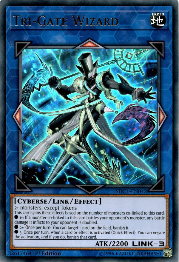 Yugioh Tri-Gate Wizard SDCL-EN042 Ultra Rare 1st Edition VLP/NM