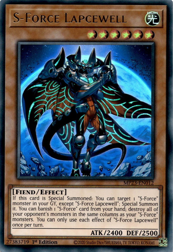 Yugioh S-Force Lapcewell MP23-EN012 Ultra Rare 1st Edition NM