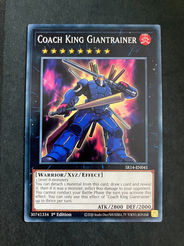 Yugioh Coach King Giantrainer SR14-EN041 Common 1st Edition NM