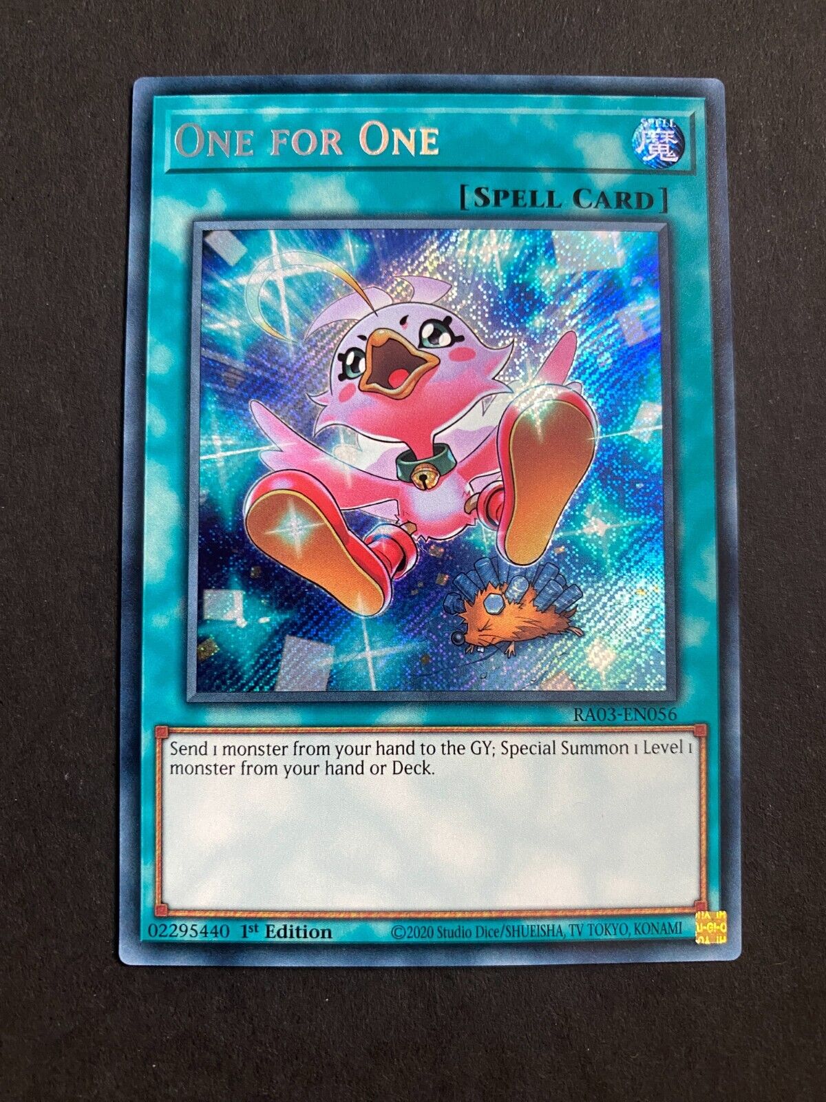 Yugioh One for One RA03-EN056 Secret Rare Alt Art 1st Edition NM