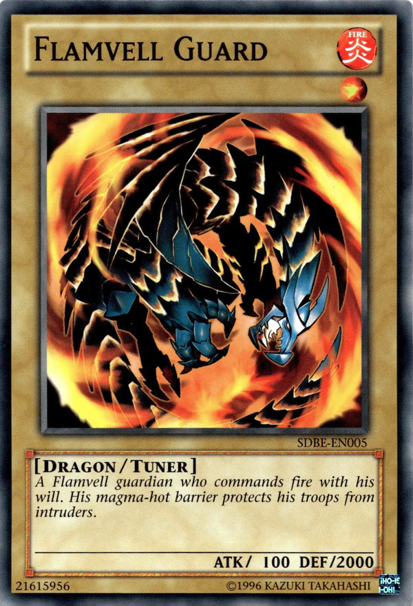 Yugioh Flamvell Guard SDBE-EN005 Common Unlimited Edition NM