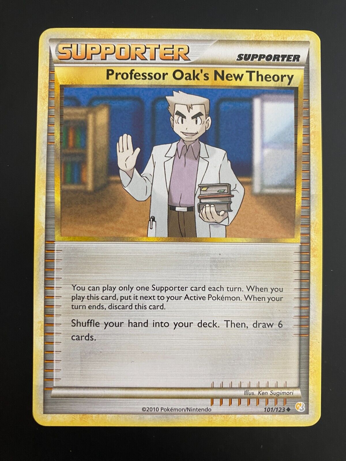 Pokemon Professor Oak'S New Theory 101/123 Heart Gold Soul Silver Non Holo VLP