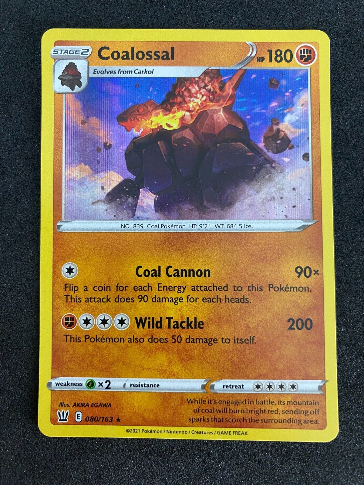 Pokemon Colossal 080/163 Battle Styles Holo NM-MINT 80/163