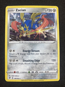 Pokemon Zacian 139/192 Sword & Shield Cracked Ice Holo Deck Exclusive NM