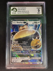 Pokemon Snorlax SM05 Sun Moon Black Star Promos CGA CGC PSA 9 MINT